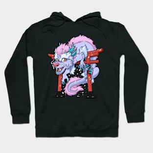 Torii gate dragon Hoodie